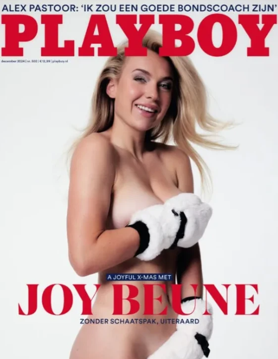 Joy Beune in Playboy magazine